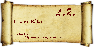 Lippe Réka névjegykártya